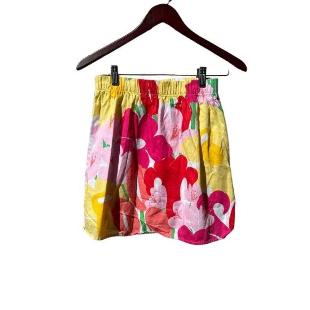 Lilly Pulitzer XS Floral A-Line Knee Length Skirt Multicolor